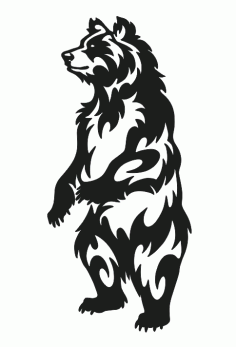 Bear Decorative For Plasma Free Vector File, Free Vectors File