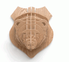 Bear Head 3d Animal Head Wall Trophy Free Vector File