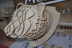 Bear Head Bbq Diy 3d Puzzle Free DXF File