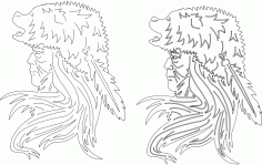 Bear Headdress Download Free DXF File