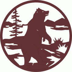 Bear Shaped Modern Privacy Partition Panels Screen For Laser Cut Free Vector File