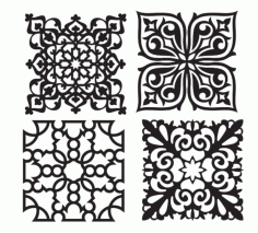 Beautiful Decorative Pattern For Laser Cut Cnc Free DXF File