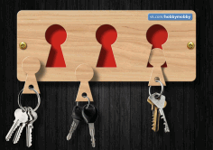 Beautiful Housekeeper Key Hanger Free DXF File
