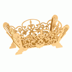 Beautiful Storage Basket Free DXF File