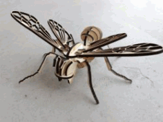 Bee Assembly Model For Laser Cut Cnc Free DXF File