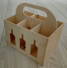 Beer Box Caddy For Laser Cut Free DXF File