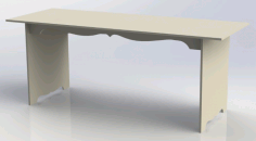 Bench Or Table Style Free DXF File