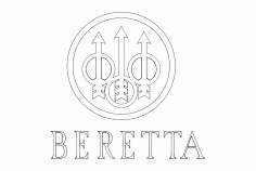 beretta-logo Free DXF File