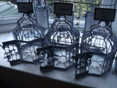 Bird Cage For Laser Cut Free Vector File