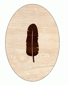 Bird Feather Laser Cut Out Unfinished Wood Shape Free Vector File
