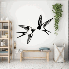 Bird Wall Decor Free Vector File
