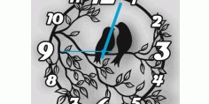 Bird Watch Laser Cut Free DXF File