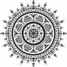 Black Mandala Free Vector File