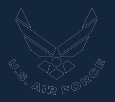 Blue Us Af Logo Free DXF File