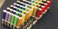 Bobbin Holder Rack For Laser Cut Free DXF File