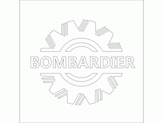 Bombardier Logo Design Free DXF File