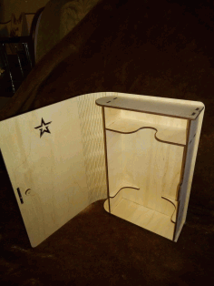 Book Like Wine Box Free DXF File