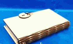 Book Shaped Jewelry Box For Laser Cut Cnc Free Vector File
