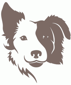 Border Collie Dog Free DXF File