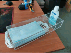 Box For Masks And Sanitizer Layout Free DXF File
