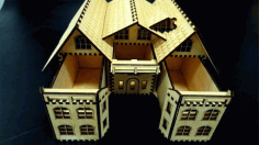 Box House Cnc Laser Cutting Free Vector File
