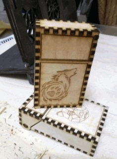 Box Of Bears And Wolves For Laser Cut Cnc Free Vector File