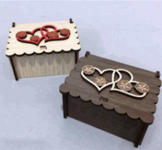 Box Template For Laser Cut Cnc Free DXF File