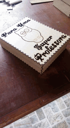 Box With Owl Free DXF File