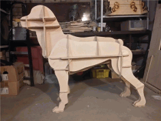 Boxer Dog 3d Cnc Template For Laser Cut Free DXF File