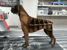 Boxer Dog 3d Puzzle For Laser Cut Free DXF File, Free Vectors File