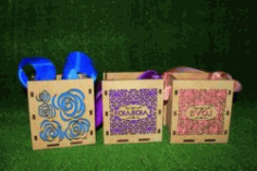 Boxes To Carry Things For Laser Cut Free DXF File