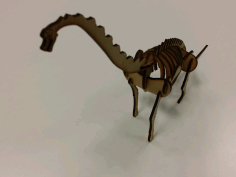 Brachyosaurus Laser Cut 3d Puzzle Free DXF File
