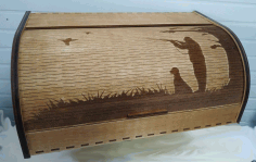 Bread Box As A Gift For A Lover Of Duck Hunting Breadbasket Free Vector File, Free Vectors File