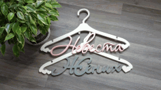 Bride And Groom Hanger Set Free Vector File