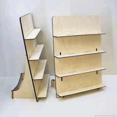 Brochure Display Stand For Laser Cutting Free Vector File
