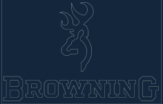 Browning Logo Free DXF File