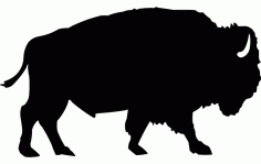 Buffalo Silhouette Free DXF File