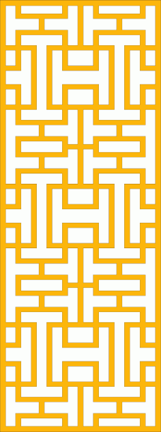 Bulkhead Design Tiles Shaped For Laser Cutting Free DXF File