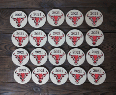 Bull 2021 Magnet For Laser Cutting Free Vector File