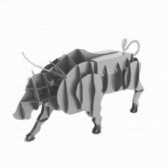 Bull Bbq Grill Plasma Cut Free Vector File