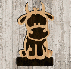 Bull Hanger Drawing For Laser Cut Free Vector File