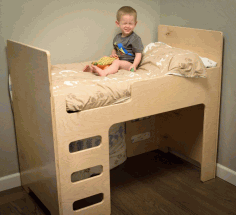 Bunk Bed For Kids Cnc Plan For Laser Cut Free Vector File