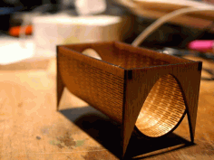 Business Card Holder For Laser Cut Free Vector File