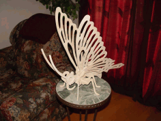 Butter Fly Laser Cut Free DXF File