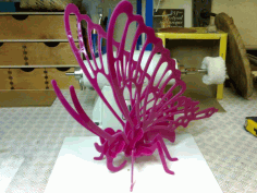 Butterfly 3d Puzzle 2 Free DXF File