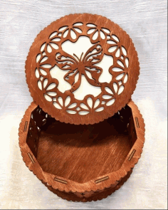Butterfly Box Laser Cut Free DXF File