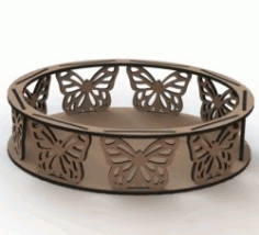 Butterfly Tray For Laser Cut Cnc Free Vector File