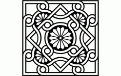 Byzantine Ornament Free DXF File