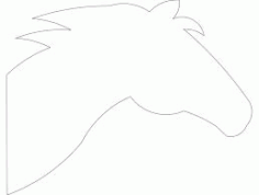 cabeça De Cavalo Horse Free DXF File