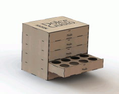 Caixa Capsula De Cafe Free DXF File